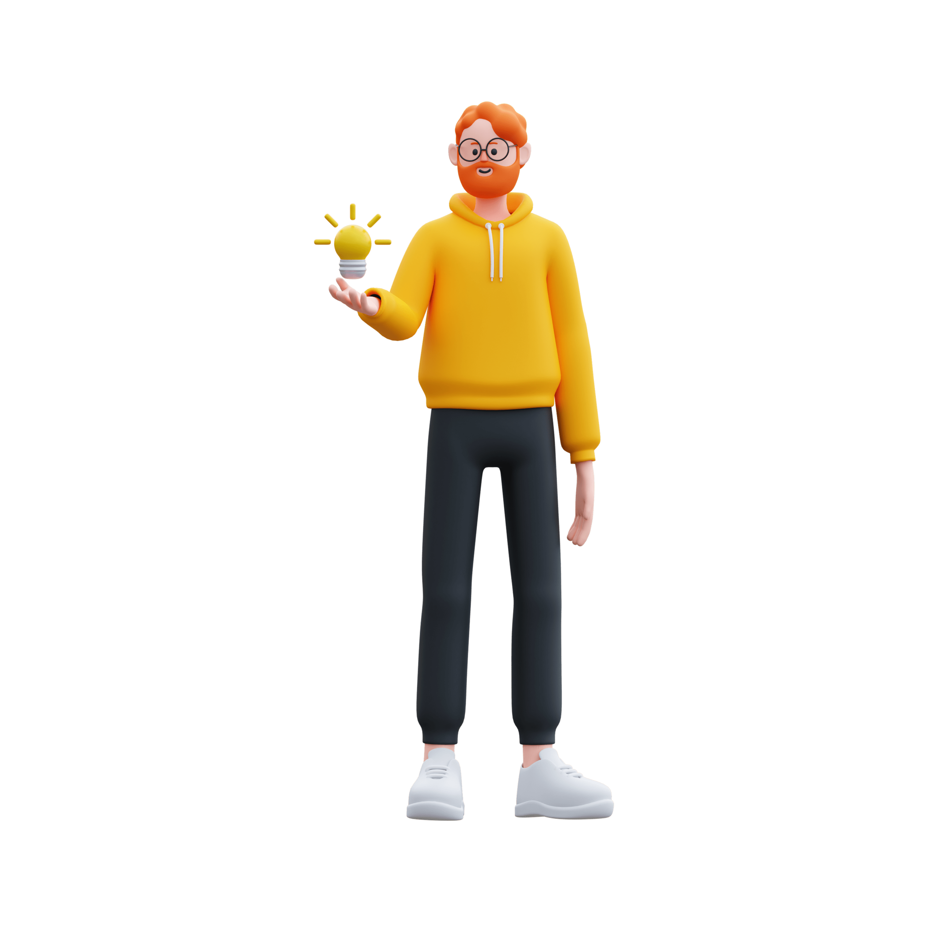 Yellow Hoodie Man